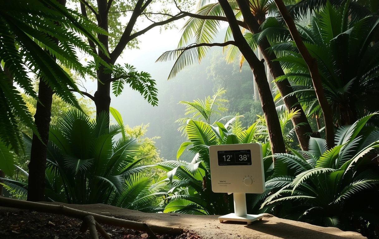 Estación de monitoreo en campo